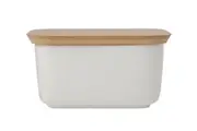 Maxwell & Williams: White Basics Butter Dish With Bamboo Lid