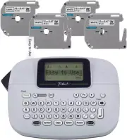 Brother PT-M95 P-Touch Monochrome Label Maker Bundle,White