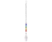 Crystal Lighting Ball Pendant Color Bead Ornament DIY Crystal Ornament Ornament Pendant Bead Curtain-63mm long net-shaped colorful pendant--transparent