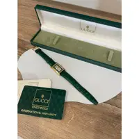 在飛比找蝦皮購物優惠-❤️Gucci vintage 2600L 綠金皮革錶❤️