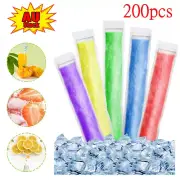 200X Popsicle Bags Ice Pop Bags Kids Adults Disposable DIY Popsicle Molds Bags