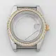 39 毫米牡蠣永久不銹鋼錶殼藍寶石玻璃改裝手錶零件適用於 Nh35/36 機芯