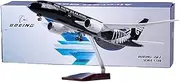 Pre-Built Model Aircraft 43cm B787 Scale Model Airplane 1:130 Air New Zealand for Boeing 787 Aircraft Model Civil Aviation Cargo Plane Miniature Airplane Model(with Light)
