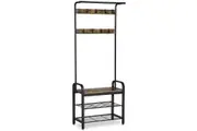 Vasagle Coat Rack Stand with Shoe Storage Bench