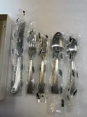 5 International Silver Co. Pewter Spoons Forks Knife NORTHFORD