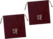 LALADEFIEE Lint Hair Dryer Storage Bags Set of 2 Drawstring Pouches for Travel Home Storage