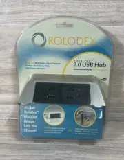 Rolodex 2.0 USB HUB POWER OUTLET Table Top Outlet NEW