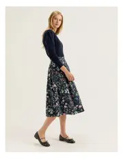 [REVIEW] Scotts Rose Midi Skirt in Ink
