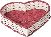 Ｂｅｓｇａ Handwoven Storage Basket Desktop Sundries Organizer Jewelry Perfume Makeup Woven Box Decorative Container for Office Shelves, Style B