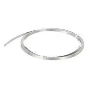 Nichrome Flat Heater Wire 16ft(5m)x0.15mmx3mm High Temp Wire Black, Silver