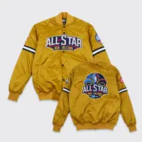 在飛比找蝦皮購物優惠-Varsity ALL STAR 金色夾克 NBA 球隊 A