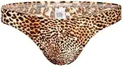 [Generic] Men's Briefs Thong G-String Leopard Print Bulge Pouch T-Back Underpants