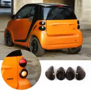 Smoked Tail light Lamp Cover Blackout Overlay Fits Smart Fortwo 451 2009-2015 (for: Smart)