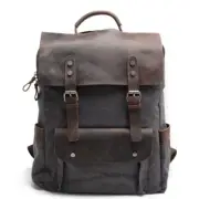 Vintage Canvas Leather Backpack: Unleash Style and Durability