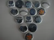 15 Memphis Grizzlies flat back buttons or pin badges cabochons embellish magnets