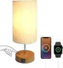 Small Bedside Lamps - 3 Level Dimmable Touch Control Nightstand Lamps with Dual