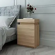 Luxsuite Bedside Tables Wooden Nightstand with 3 Drawers High Gloss Front Cabinet Storage Bedroom Furniture Moak