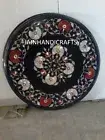 2'x2' Marble Kitchen Bedroom Coffee Malachite Corner Table Top Dining Side Inlay
