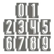 12 Inch Large Plastic Number Stencils, 20 Pcs, Wood, Store