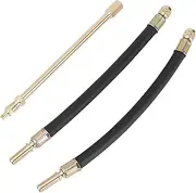 X AUTOHAUX 1 Set 180 Degree Copper Tire Valve Extension with Flexible Plastic 210mm Tyre Valve Stem Extender for Car Motorcycle RV Truck Bike