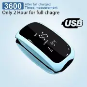 USB Rechargeable Finger Pulse Oximeter Blood Oxygen Heart Rate Monitor Device
