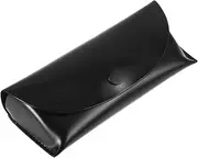 [Healeved] Glossy Leather Glasses Case Sunglasses Case Men Glasses Case for Women Soft Eyeglass Cases for Women Travel Glasses Storage Case Sunglasses Soft Case Eyeglass Case Hiking Black