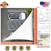 Effortless Installation 18' Triangle Sun Shade Sail – Heavy Duty UV Protection