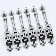 6 PCS TITANIUM ALLOY Double Locking Tremolo Bridge Saddles fit Floyd Rose Bridge