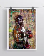MIKE TYSON 24x36inch Pop Art Poster,Iron Mike Tyson Tribute Free Shipping US