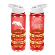 Dolphins NRL Tritan Drink Water Bottle with Wrist Bands
