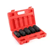 5pcs Drive Deep Socket Bit Set with Star Hex Ratchet 30mm 32mm 34mm 35mm 36mm