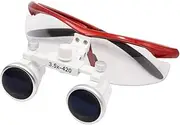 3.5X420mm Dental Magnifier Magnification Binocular Dental Medical Surgery Loupes Without Headlight LED Light Operation Loupe Lam