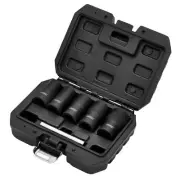 Draper Impact Wheel Nut Socket Set 1/2"D 6 Piece 17, 19, 21, 23, 27mm 12411