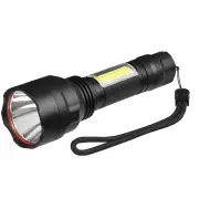C8-COB T6+COB 1000Lumens 4Modes Brightness Tactical LED Flashlight