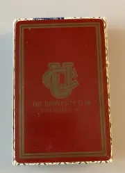Vintage The University Club Pittsburgh Playing Cards Bridge Size Sealed New