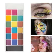 Face Body Paint Painting Palette Kids Adults Colors Photo Prop Face Paint