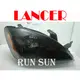 ●○RUN SUN 車燈,車材○● 全新 MITSUBISHI 三菱 2003 2004 LANCER 原廠型大燈IO版 一顆1500