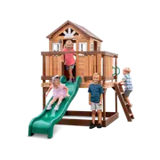 Backyard Discovery Echo Heights Cubby House with Slide