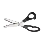 Sewing Scissors Stainless Steel Scalloped Craft Scissors Black