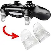 Ambertown® 2Pairs L2 R2 Trigger Extenders Buttons for Playstation 4 PS4 PS4 Slim Pro Controller Clear