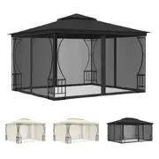 Gazebo with Nets Garden Canopy Sun Shelter Outdoor Party Tent Marquee vidaXL