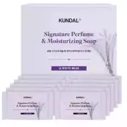 KUNDAL Signature Perfume & Moisturizing Soap White Musk Scent 100g x 10ea