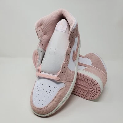 Nike Air Jordan 1 Mid SE Legend Pink Men's Size 10 Pink Suede FN5215-161