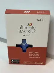 NEW Ultimate Backup 4-in-1 File Backup Storage 16GB For Apple & Android Phones