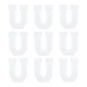 Letters U Patches White Iron-On Letters Patch for Clothing Repair 9 Pcs