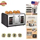 Modern 4-Slice Touch Screen Toaster with Dual Controls for Perfect Toasting