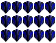 5 New Sets Harrows Predator Standard Dart Flights - Ships w/ Tracking - Blue