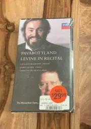 PAVAROTTI AND LEVINE IN RECITAL (VHS, 1988) NEW SEALED