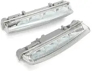 Car Fog Light Assembly Compatible with Benz for C230 C250 C300 C350 A2049068900 Car Anti-Fog Lamp Front DRL Daytime Running Lamp Car Fog Light Front Bumper Fog Light(1 Pair)