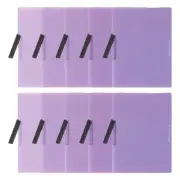 Plastic Folders with Mid-Side Swing Clip, 10 Pcs Presentation Folders, Purple